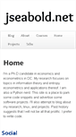 Mobile Screenshot of jseabold.net