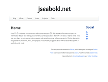Tablet Screenshot of jseabold.net